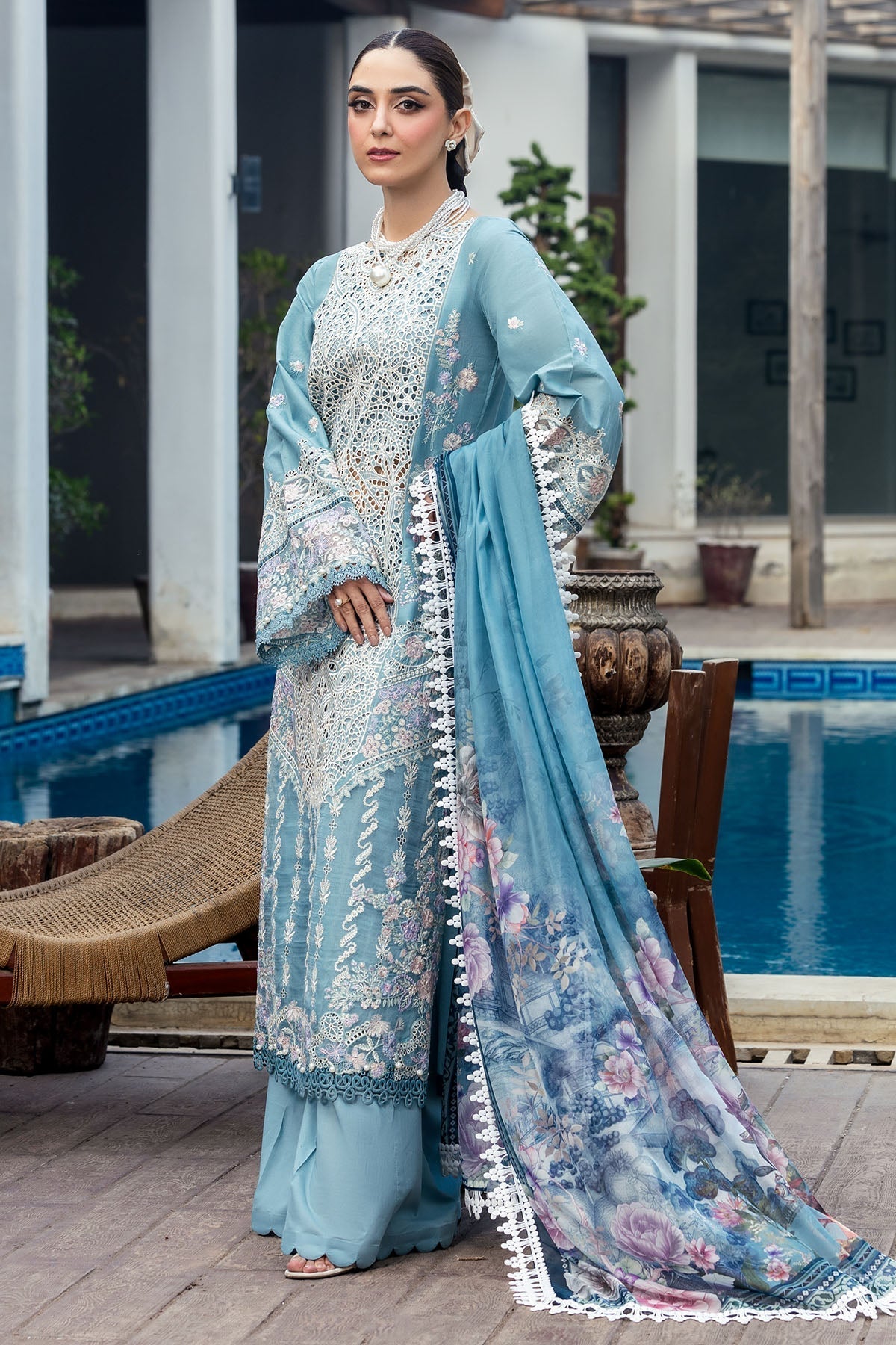 Motifz | Premium Lawn 25 | 5301-ELAYNE by Motifz - Designer Dress - Type: Ladies Clothes - Available at Libayah - 100% Original