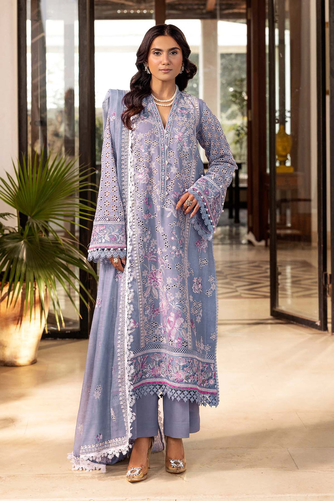 Motifz | Premium Lawn 25 | 5302-ROSALIE by Motifz - Designer Dress - Type: Ladies Clothes - Available at Libayah - 100% Original