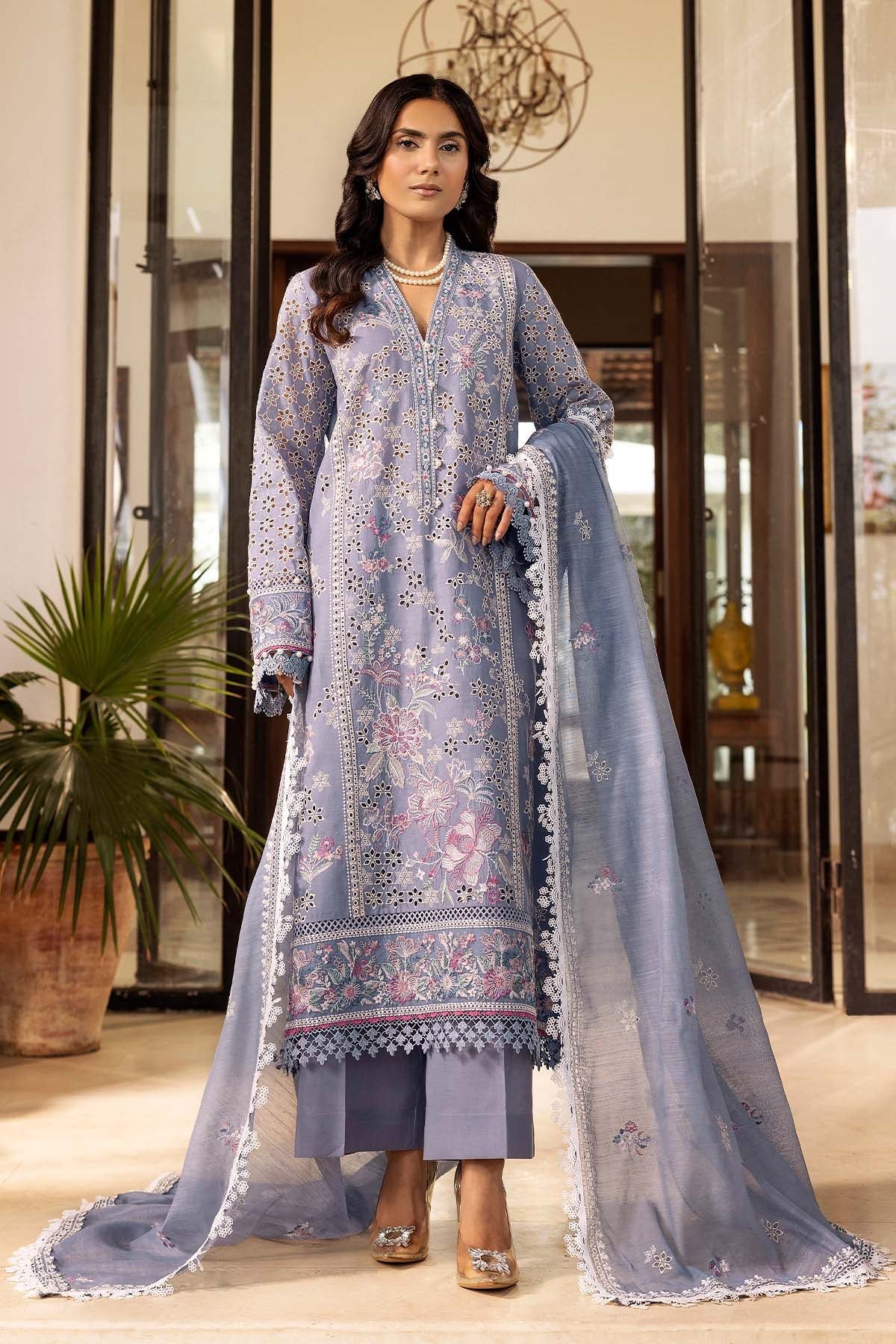 Motifz | Premium Lawn 25 | 5302-ROSALIE by Motifz - Designer Dress - Type: Ladies Clothes - Available at Libayah - 100% Original