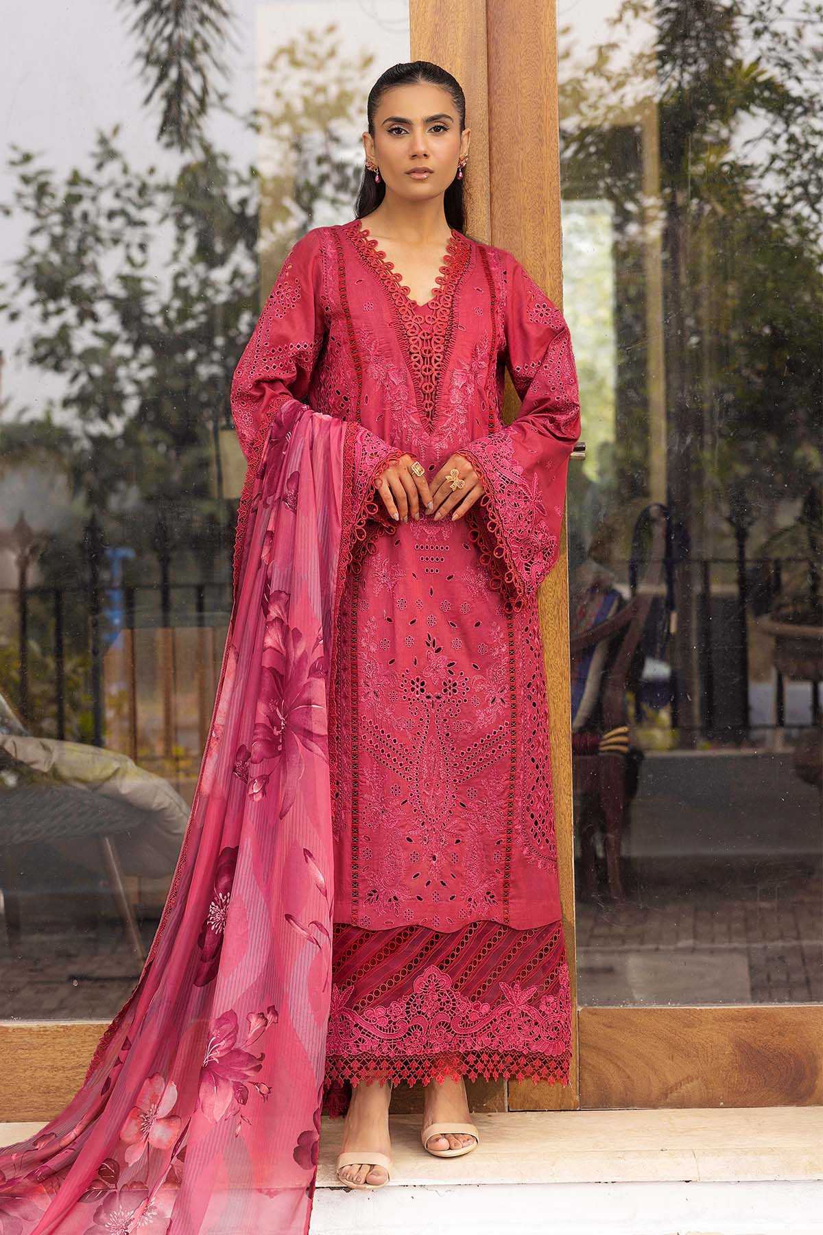 Motifz | Premium Lawn 25 | 5304-CELINE by Motifz - Designer Dress - Type: Ladies Clothes - Available at Libayah - 100% Original