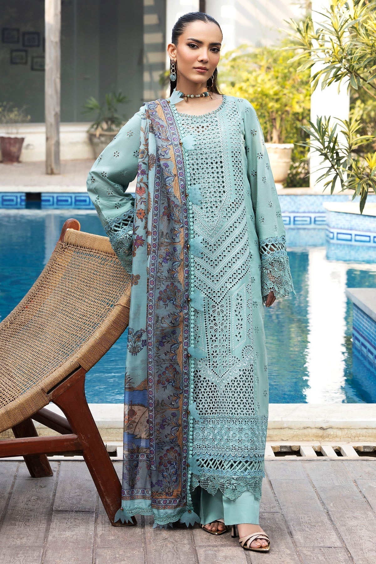 Motifz | Premium Lawn 25 | 5328-ISABEAU by Motifz - Designer Dress - Type: Ladies Clothes - Available at Libayah - 100% Original