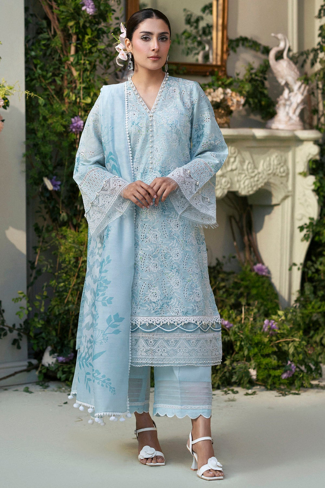 Motifz | Premium Lawn 25 | 5425-LAVENDER by Motifz - Designer Dress - Type: Ladies Clothes - Available at Libayah - 100% Original