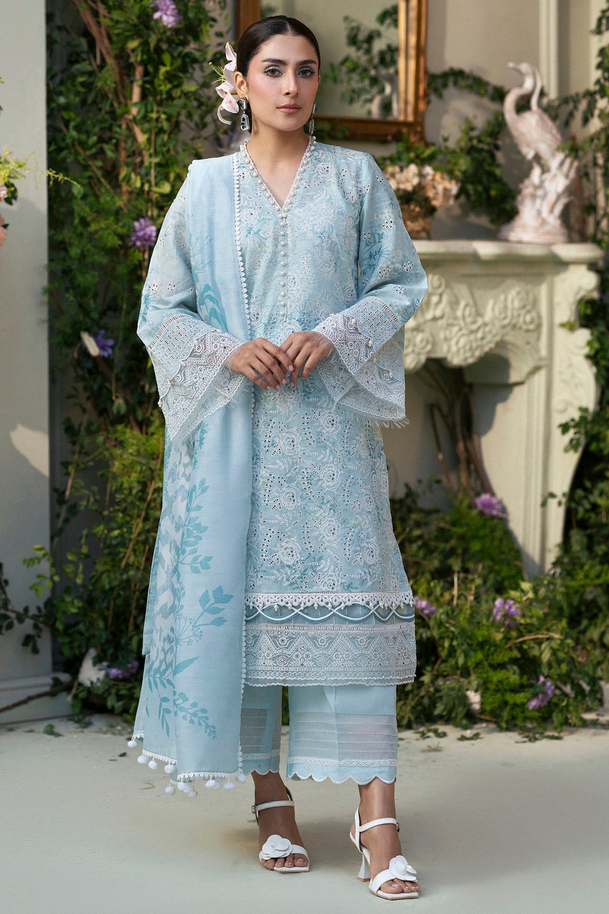 Motifz | Premium Lawn 25 | 5425-LAVENDER by Motifz - Designer Dress - Type: Ladies Clothes - Available at Libayah - 100% Original