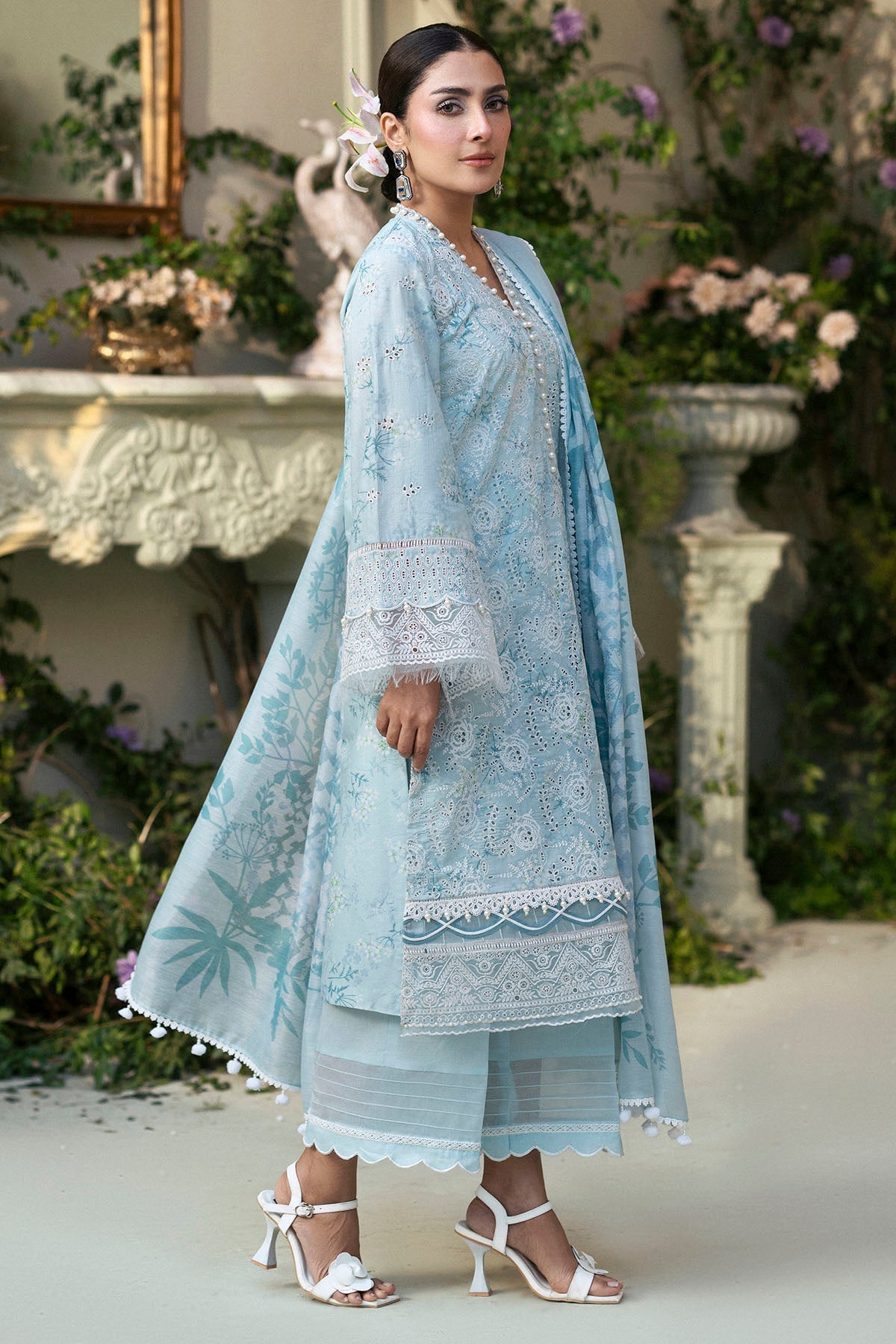 Motifz | Premium Lawn 25 | 5425-LAVENDER by Motifz - Designer Dress - Type: Ladies Clothes - Available at Libayah - 100% Original