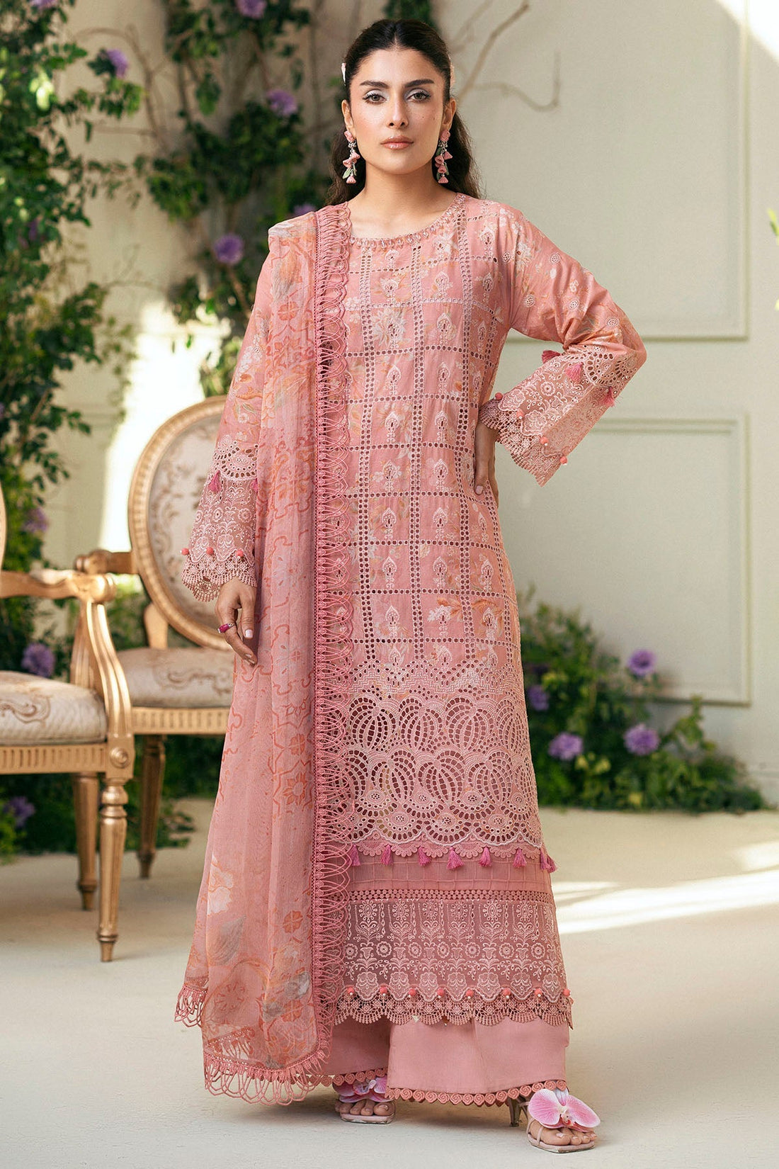 Motifz | Premium Lawn 25 | 5427-LOTUS by Motifz - Designer Dress - Type: Ladies Clothes - Available at Libayah - 100% Original