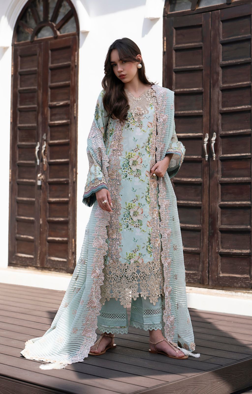 AJR Couture | Printakari Lawn 25 | Myrtle by AJR Couture - Designer Dress - Type: Ladies Clothes - Available at Libayah - 100% Original