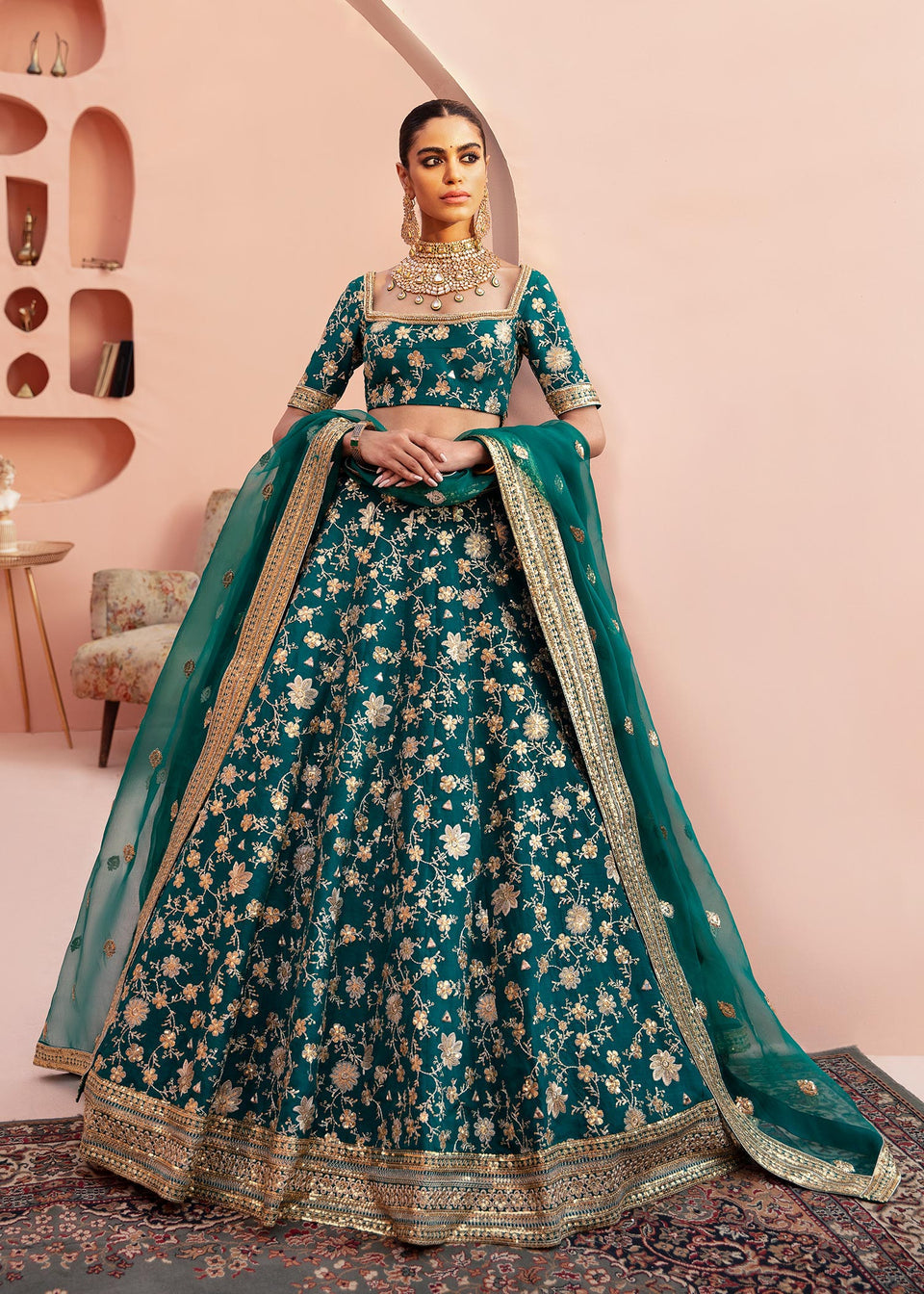 Waqas Shah | Madhubala | SHAHRBAANU by Waqas Shah - Designer Dress - Type: Ladies Clothes - Available at Libayah - 100% Original