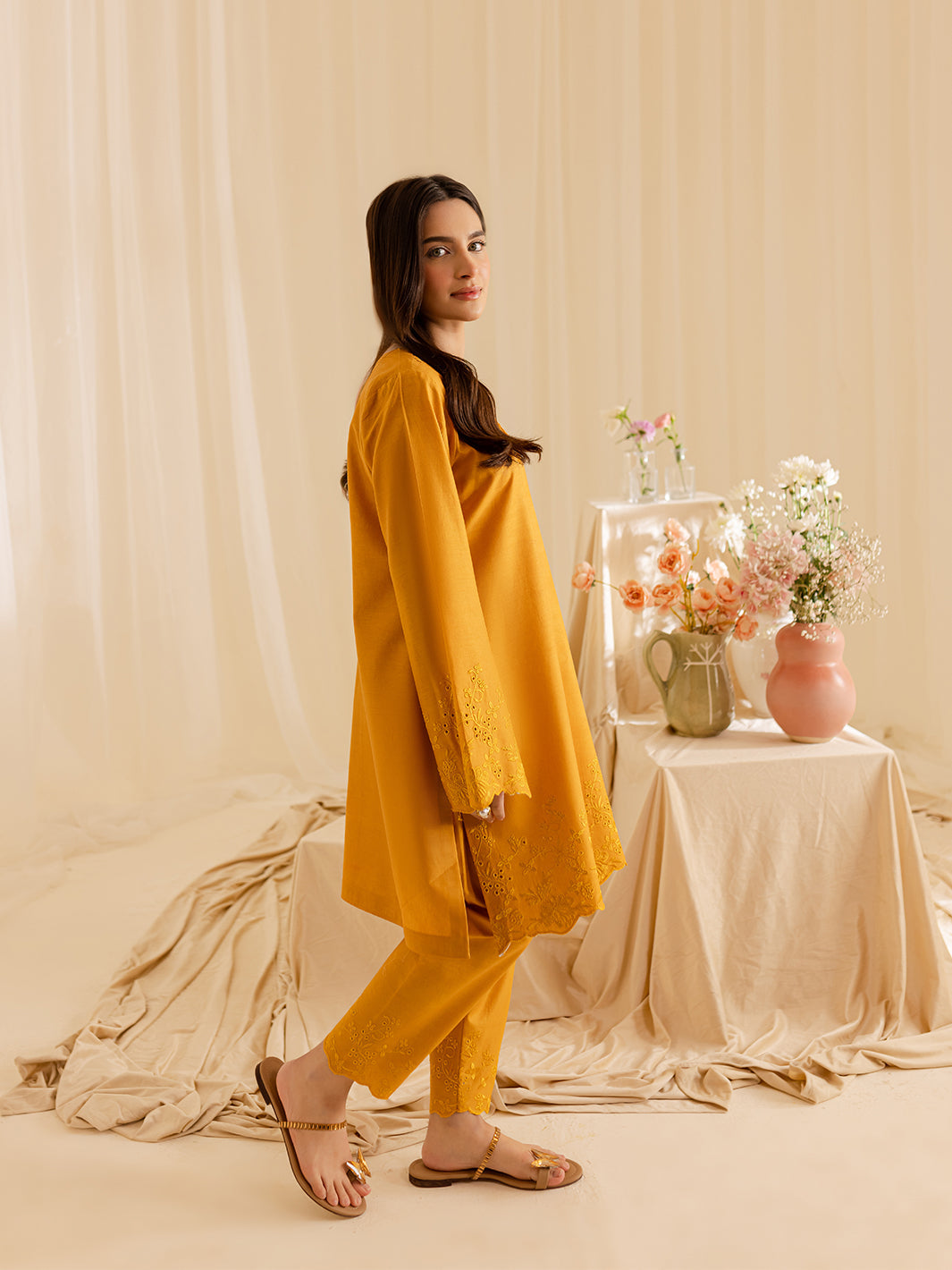 Mahnur | Petal Whispers Lawn Pret | Magnolia by Mahnur - Designer Dress - Type: Ladies Clothes - Available at Libayah - 100% Original