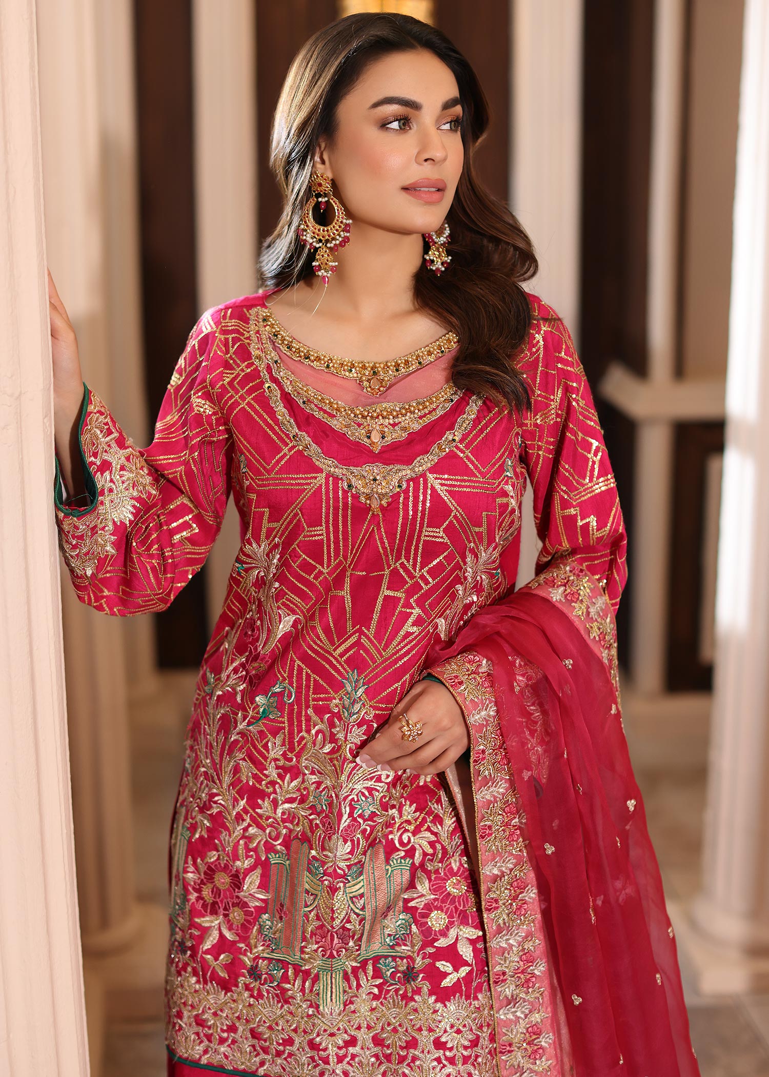 Waqas Shah | Meh-E-Nur | TOPAZ by Waqas Shah - Designer Dress - Type: Ladies Clothes - Available at Libayah - 100% Original