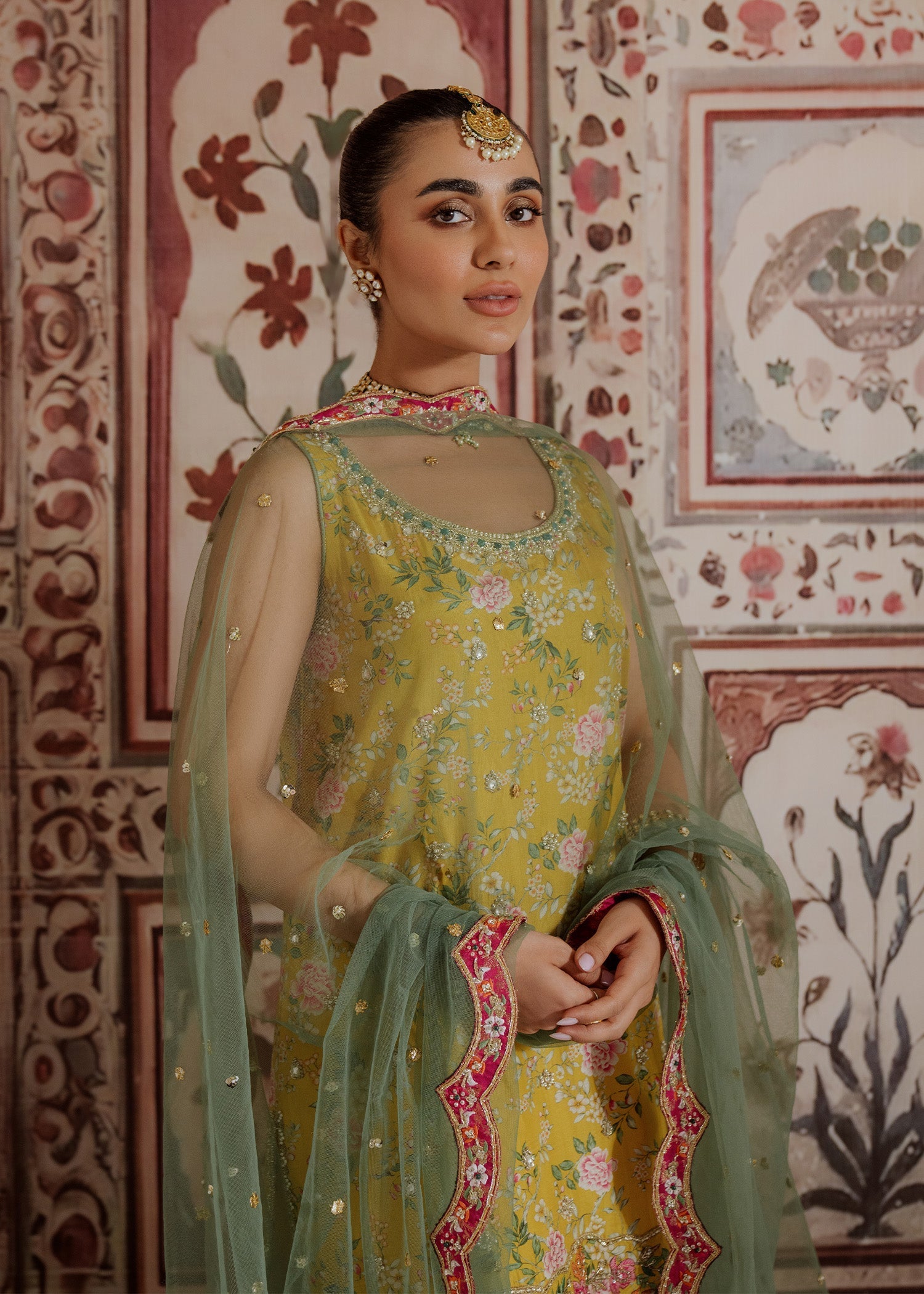Mahgul | Portraits of Anaya | Marigold by Mahgul - Designer Dress - Type: Ladies Clothes - Available at Libayah - 100% Original