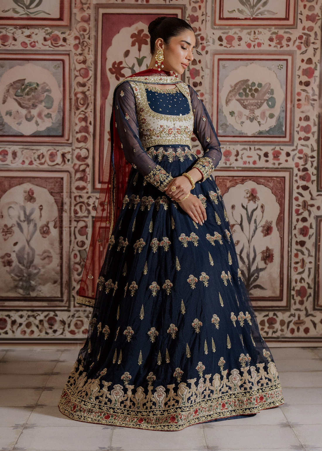 Mahgul | Portraits of Anaya | Mughal Eve by Mahgul - Designer Dress - Type: Ladies Clothes - Available at Libayah - 100% Original