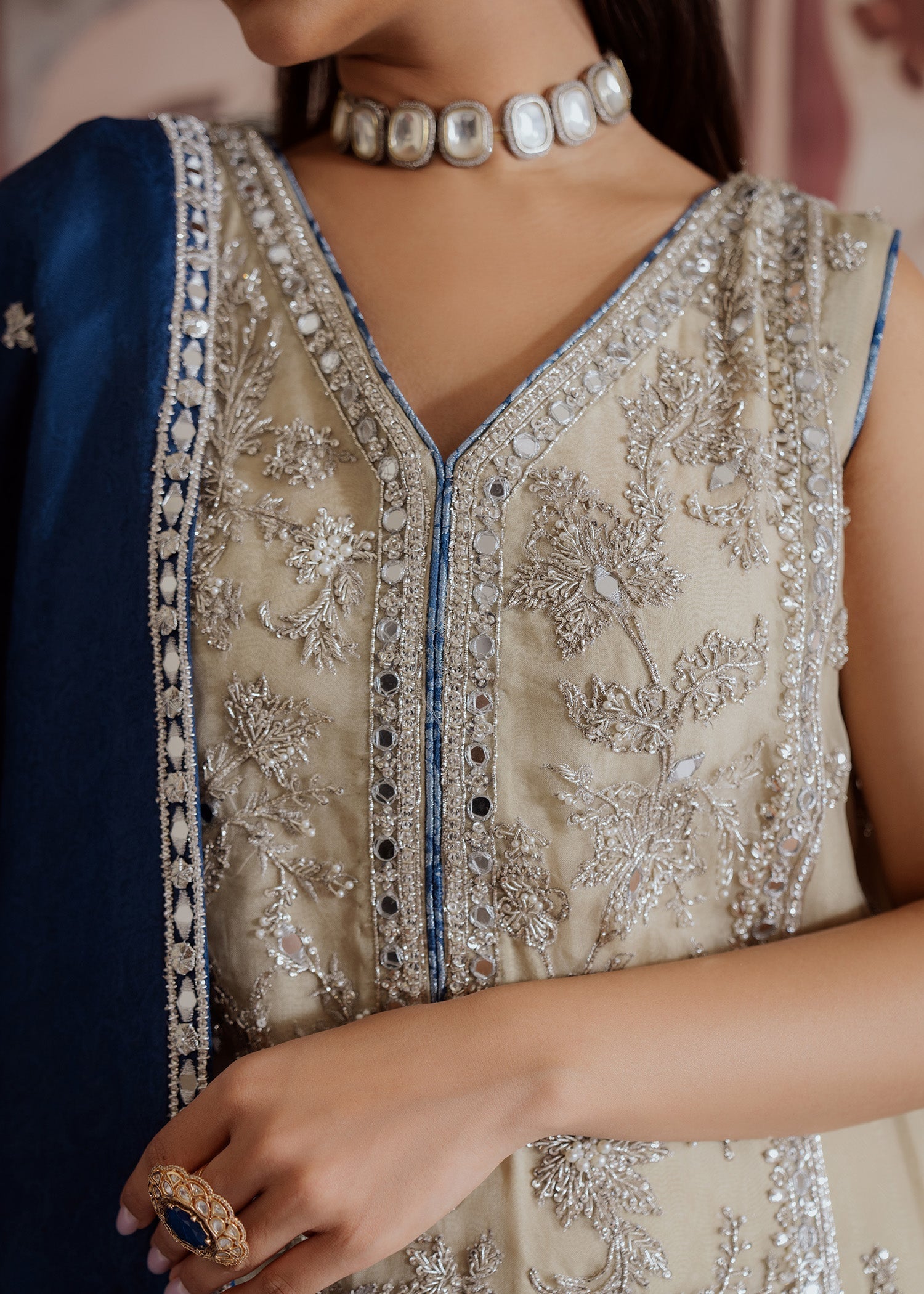 Mahgul | Portraits of Anaya | Midnight Light by Mahgul - Designer Dress - Type: Ladies Clothes - Available at Libayah - 100% Original
