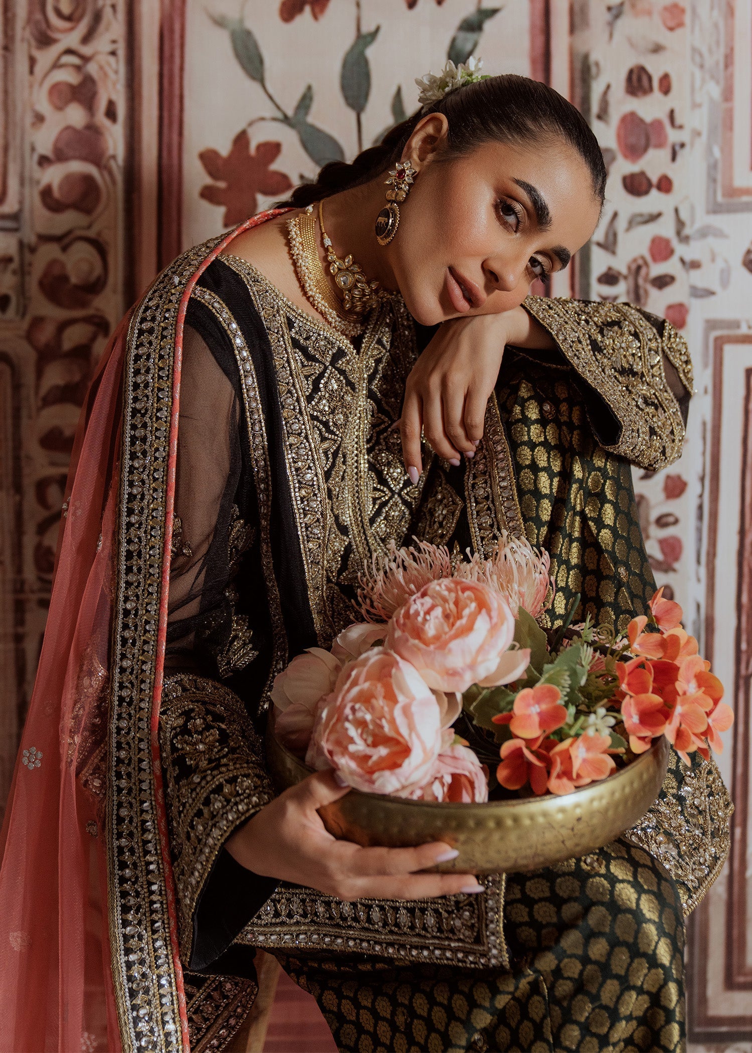 Mahgul | Portraits of Anaya | Coral Onyx by Mahgul - Designer Dress - Type: Ladies Clothes - Available at Libayah - 100% Original