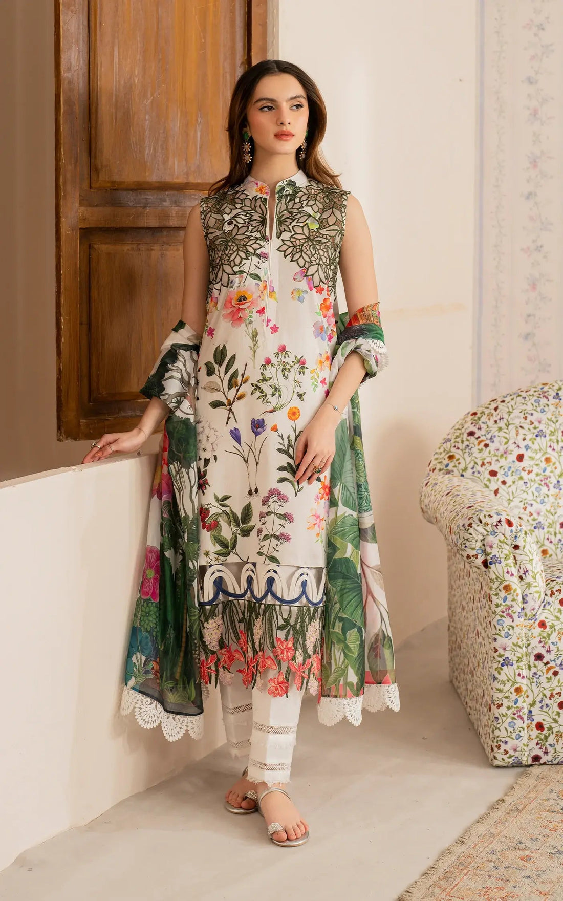 Asifa and Nabeel | Meraki Vintage 25 | Mahgul (MVL25-16) by Asifa and Nabeel - Designer Dress - Type: Ladies Clothes - Available at Libayah - 100% Original