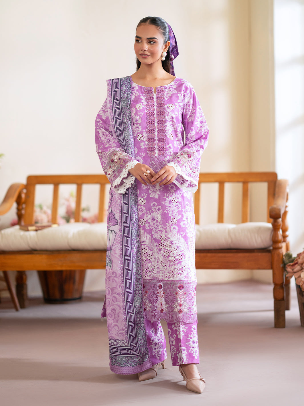 Mahnur | Leila Winter 24 |  Fiona by Mahnur - Designer Dress - Type: Ladies Clothes - Available at Libayah - 100% Original