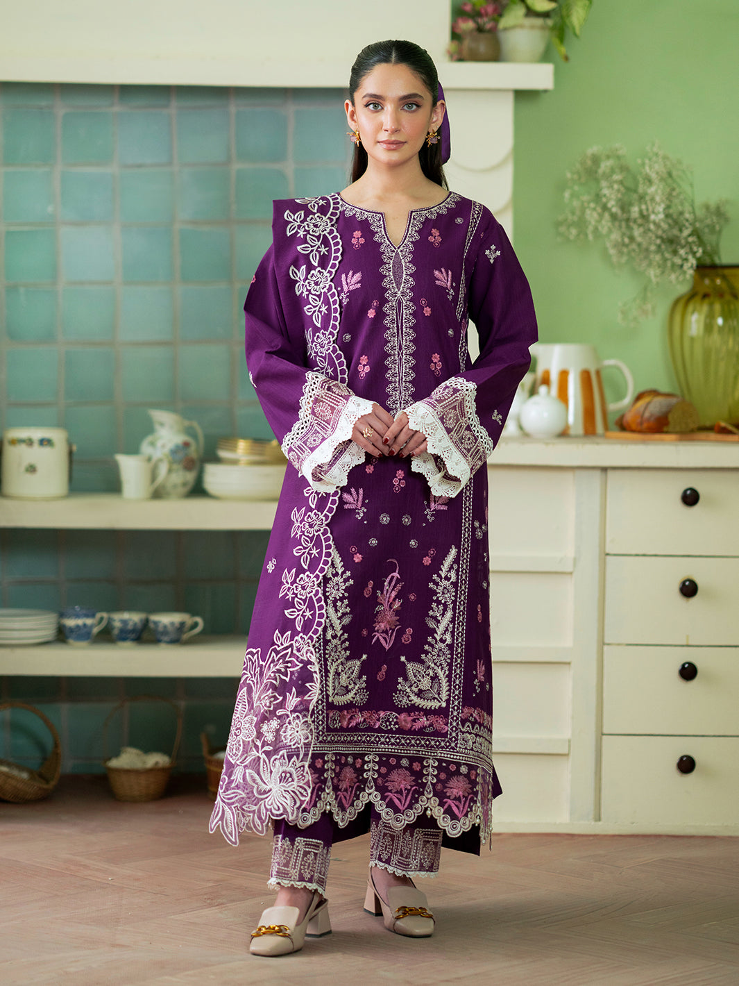 Mahnur | Leila Winter 24 |  Rhea by Mahnur - Designer Dress - Type: Ladies Clothes - Available at Libayah - 100% Original