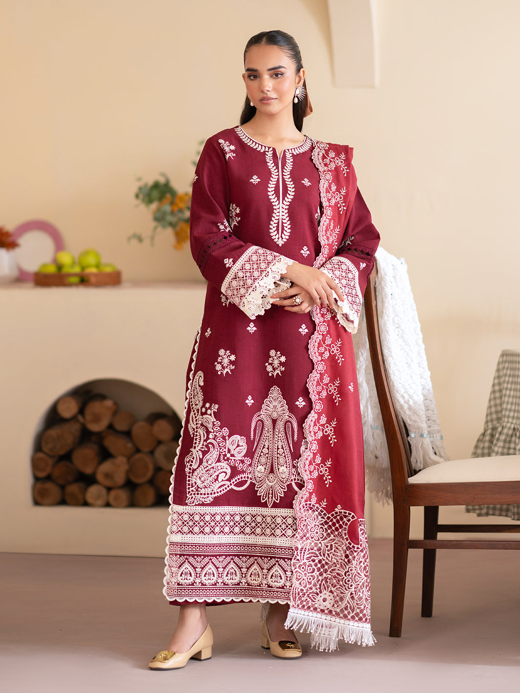 Mahnur | Leila Winter 24 |  Selene by Mahnur - Designer Dress - Type: Ladies Clothes - Available at Libayah - 100% Original
