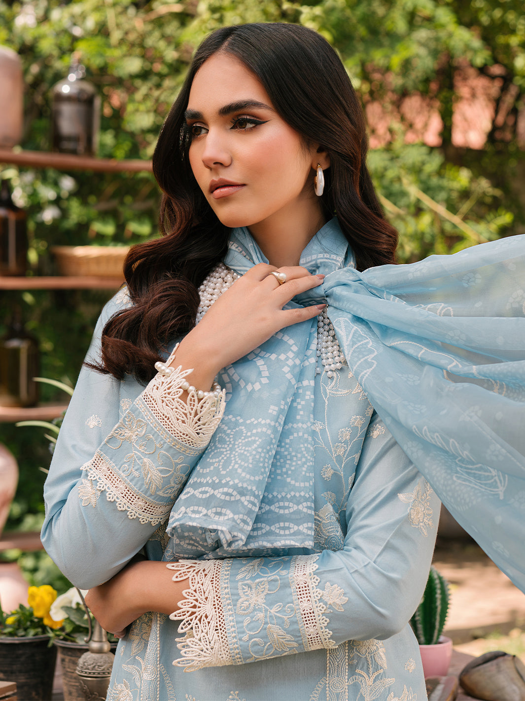 Mahnur | Masakali Luxury Lawn 24 | MK 02 - A by Mahnur - Designer Dress - Type: Ladies Clothes - Available at Libayah - 100% Original