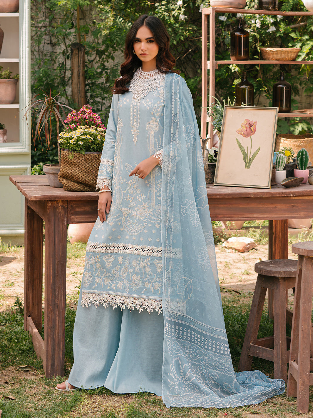 Mahnur | Masakali Luxury Lawn 24 | MK 02 - A by Mahnur - Designer Dress - Type: Ladies Clothes - Available at Libayah - 100% Original