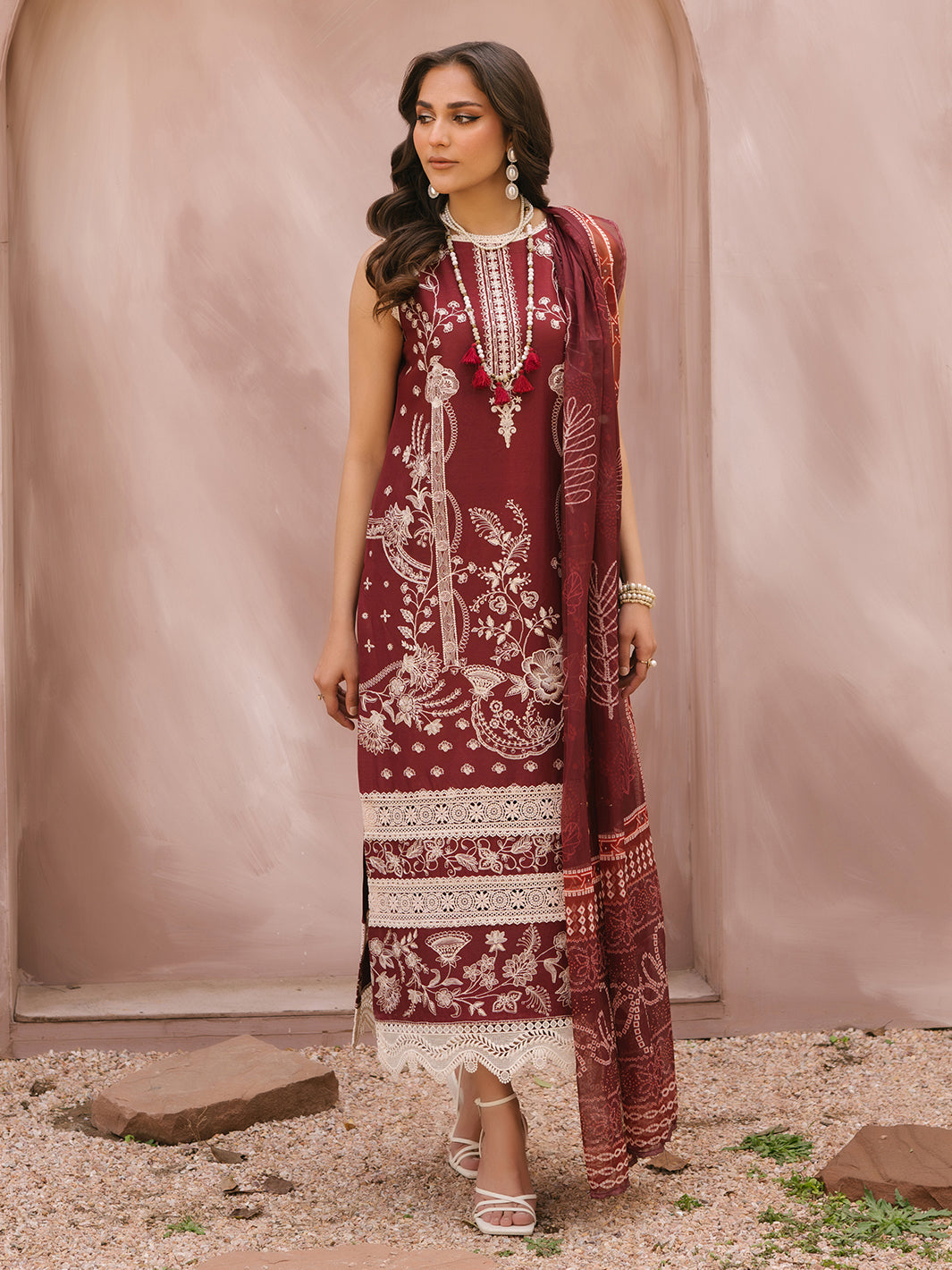 Mahnur | Masakali Luxury Lawn 24 | MK 02 - B by Mahnur - Designer Dress - Type: Ladies Clothes - Available at Libayah - 100% Original