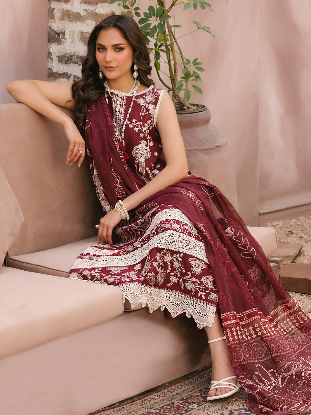 Mahnur | Masakali Luxury Lawn 24 | MK 02 - B by Mahnur - Designer Dress - Type: Ladies Clothes - Available at Libayah - 100% Original