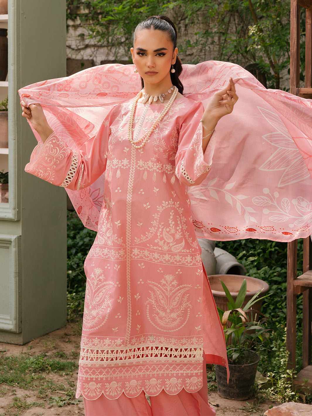 Mahnur | Masakali Luxury Lawn 24 | MK 03 - A by Mahnur - Designer Dress - Type: Ladies Clothes - Available at Libayah - 100% Original