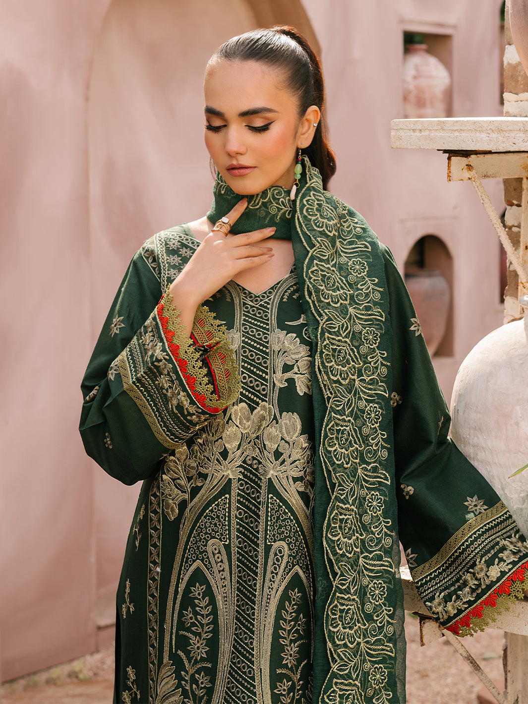 Mahnur | Masakali Luxury Lawn 24 | MK 04 - B by Mahnur - Designer Dress - Type: Ladies Clothes - Available at Libayah - 100% Original