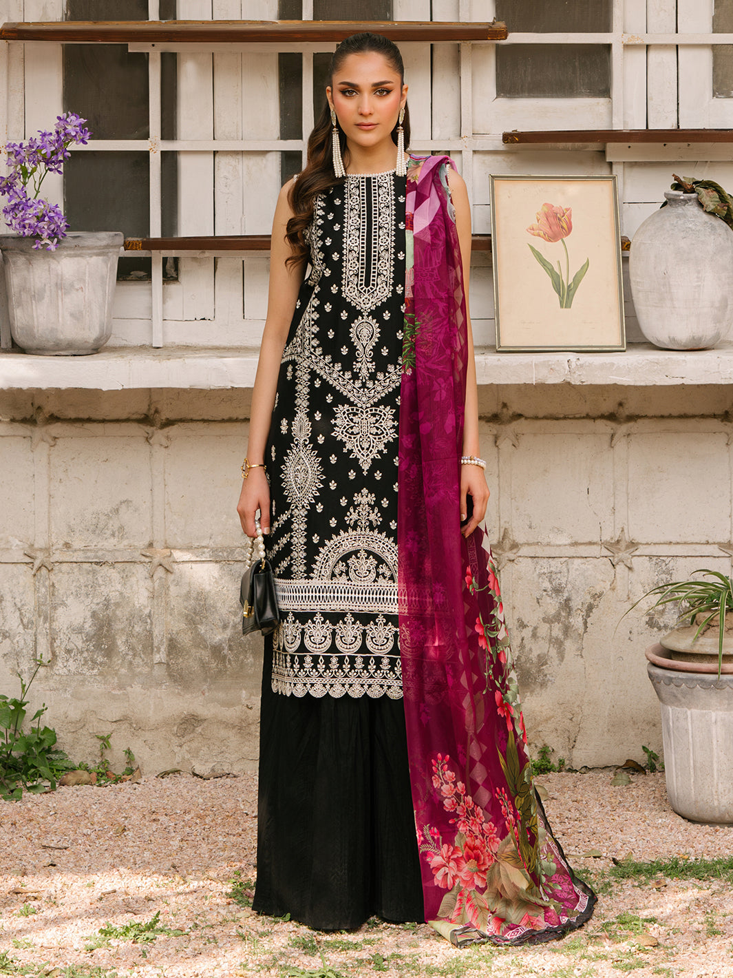 Mahnur | Masakali Luxury Lawn 24 | MK 05 - A by Mahnur - Designer Dress - Type: Ladies Clothes - Available at Libayah - 100% Original