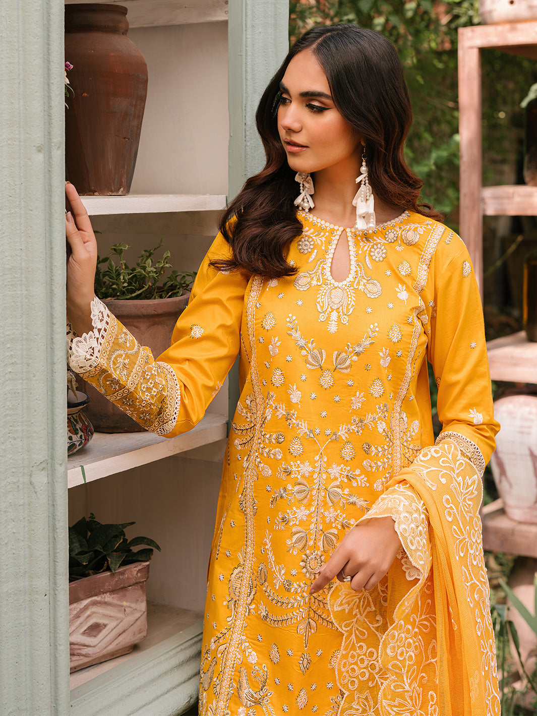 Mahnur | Masakali Luxury Lawn 24 | MK 06 - A by Mahnur - Designer Dress - Type: Ladies Clothes - Available at Libayah - 100% Original