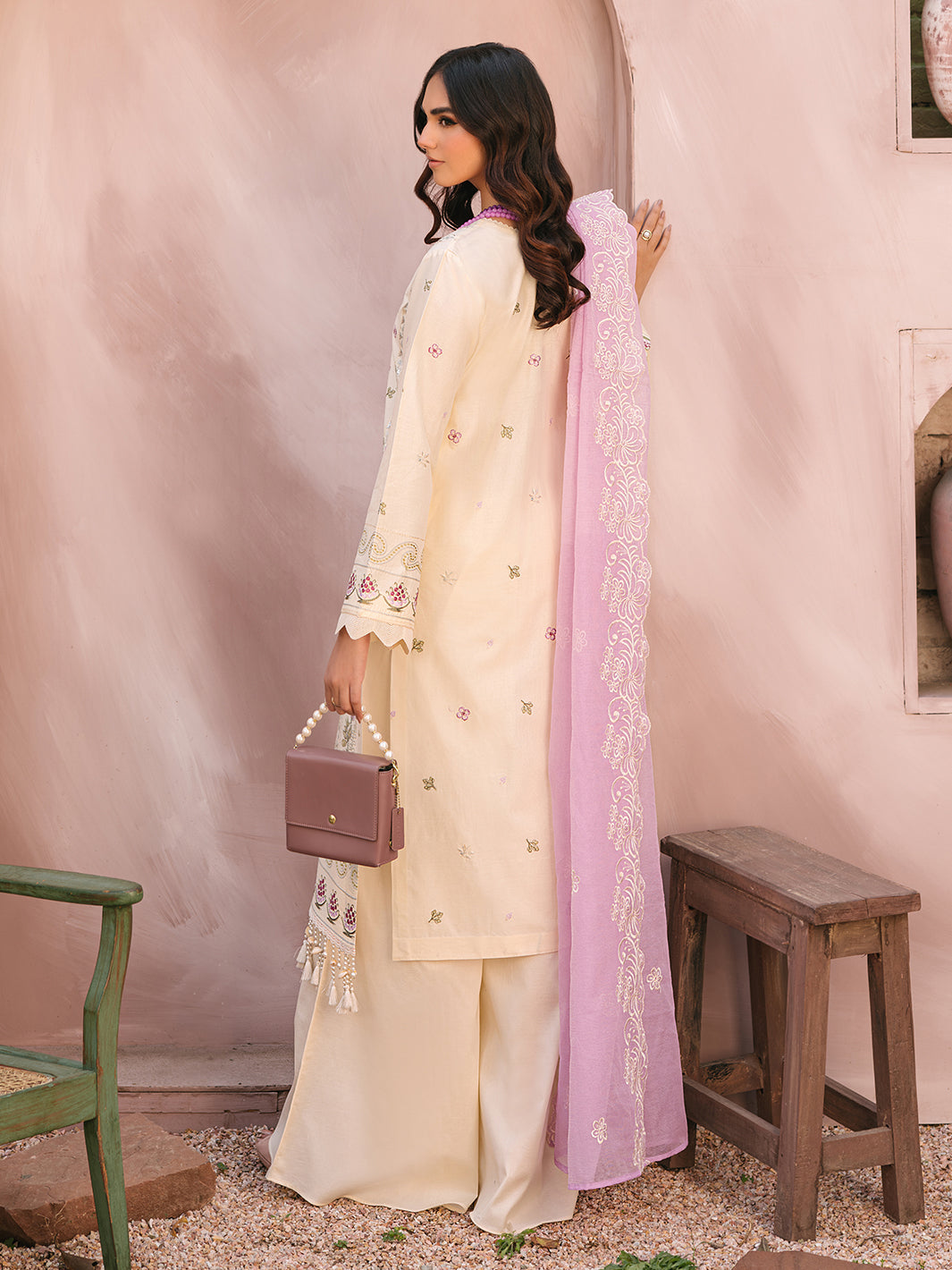 Mahnur | Masakali Luxury Lawn 24 | MK 01 - B by Mahnur - Designer Dress - Type: Ladies Clothes - Available at Libayah - 100% Original