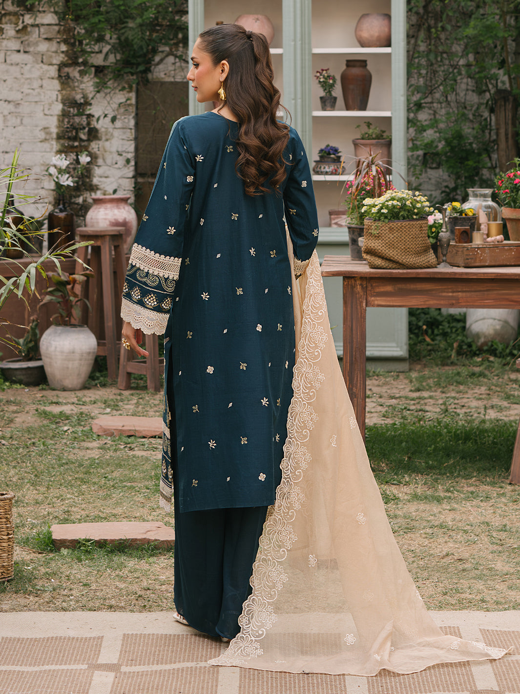 Mahnur | Masakali Luxury Lawn 24 | MK 01 - A by Mahnur - Designer Dress - Type: Ladies Clothes - Available at Libayah - 100% Original