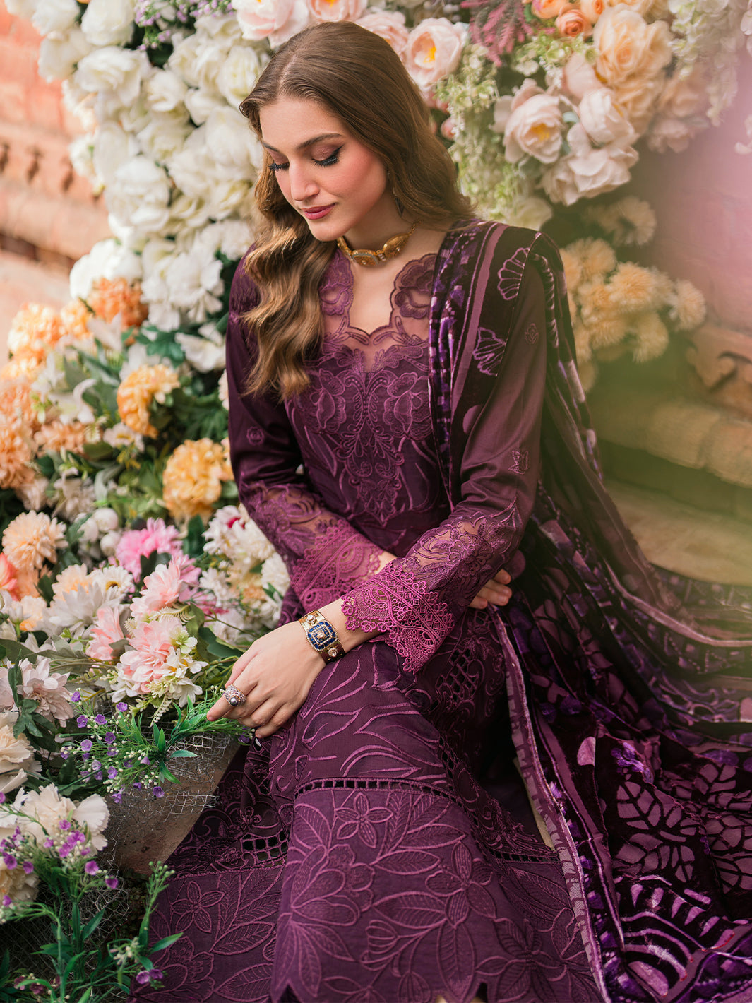 Mahnur | Nazakat Luxury Winter |  ZARAE by Mahnur - Designer Dress - Type: Ladies Clothes - Available at Libayah - 100% Original