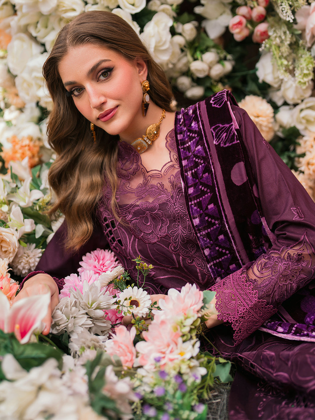 Mahnur | Nazakat Luxury Winter |  ZARAE by Mahnur - Designer Dress - Type: Ladies Clothes - Available at Libayah - 100% Original