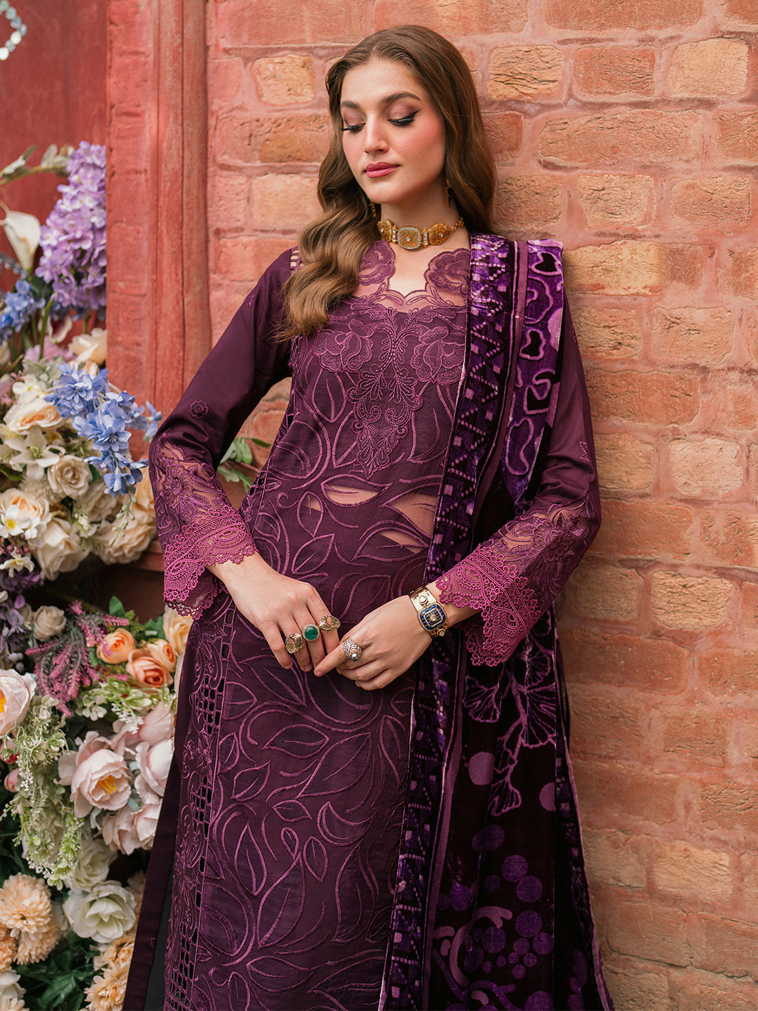Mahnur | Nazakat Luxury Winter |  ZARAE by Mahnur - Designer Dress - Type: Ladies Clothes - Available at Libayah - 100% Original