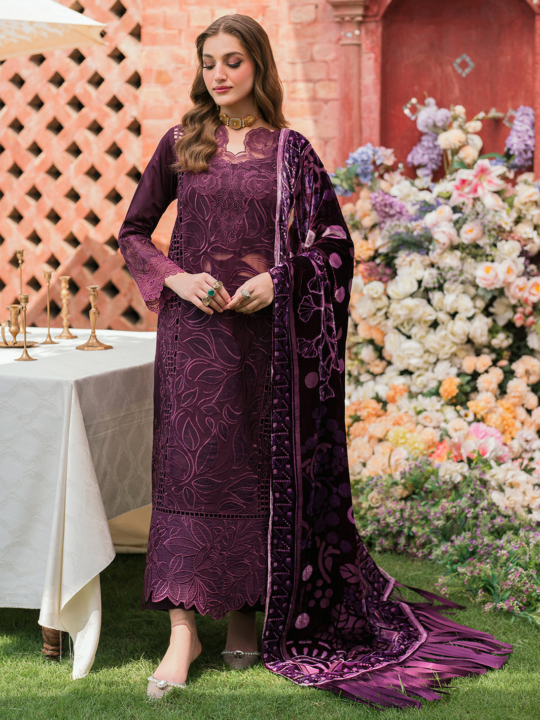 Mahnur | Nazakat Luxury Winter |  ZARAE by Mahnur - Designer Dress - Type: Ladies Clothes - Available at Libayah - 100% Original