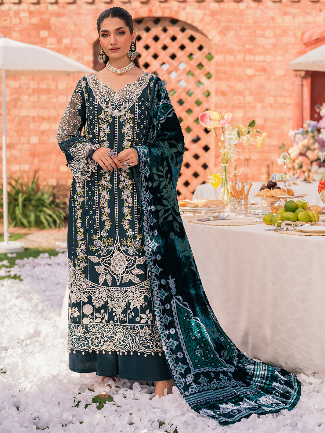 Mahnur | Nazakat Luxury Winter |  ELYS by Mahnur - Designer Dress - Type: Ladies Clothes - Available at Libayah - 100% Original