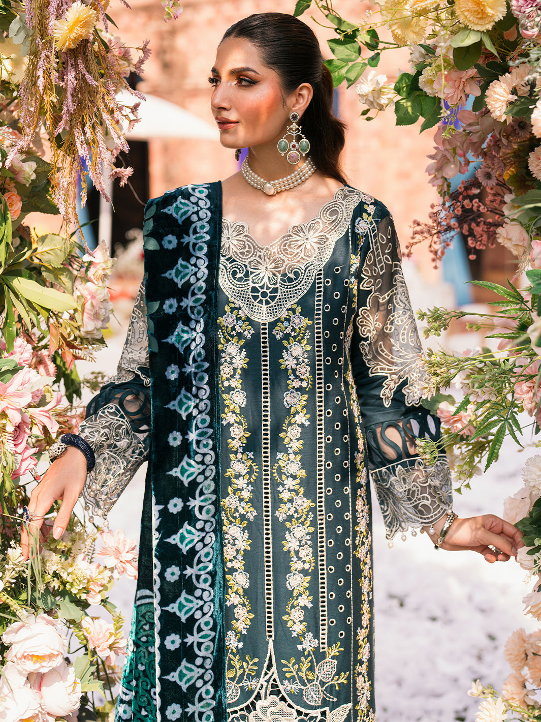 Mahnur | Nazakat Luxury Winter |  ELYS by Mahnur - Designer Dress - Type: Ladies Clothes - Available at Libayah - 100% Original
