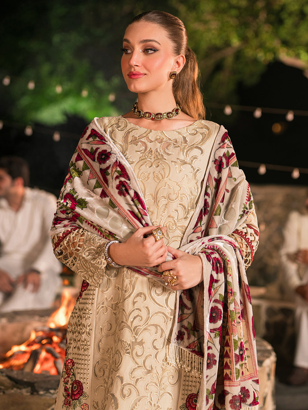 Mahnur | Nazakat Luxury Winter |  KIVA by Mahgul - Designer Dress - Type: Ladies Clothes - Available at Libayah - 100% Original