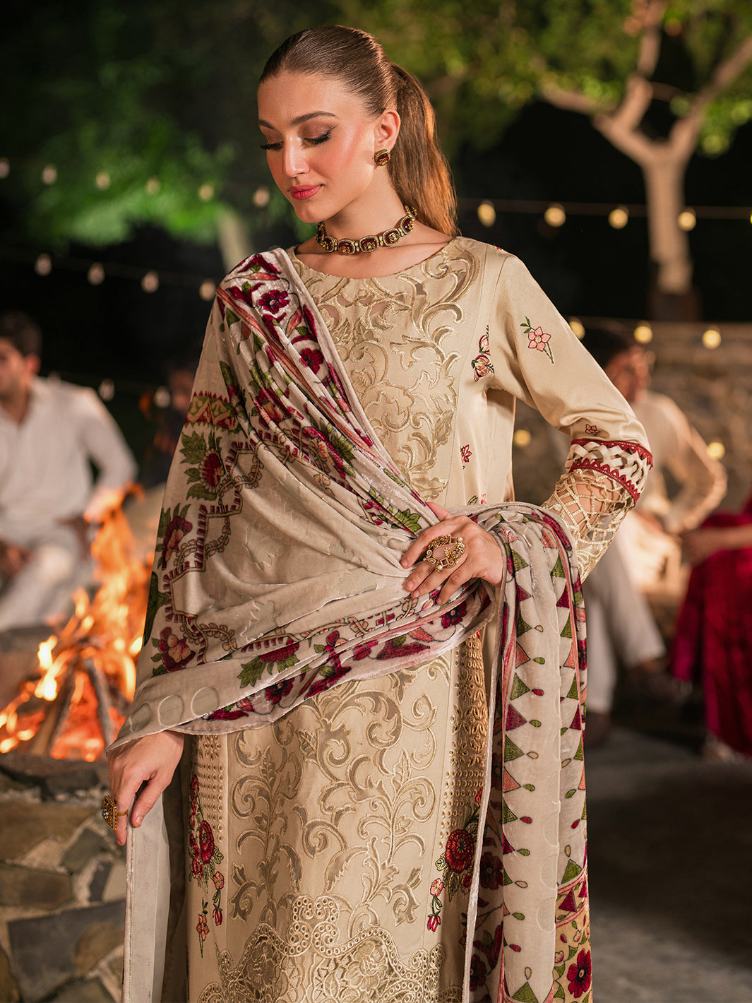 Mahnur | Nazakat Luxury Winter |  KIVA by Mahgul - Designer Dress - Type: Ladies Clothes - Available at Libayah - 100% Original