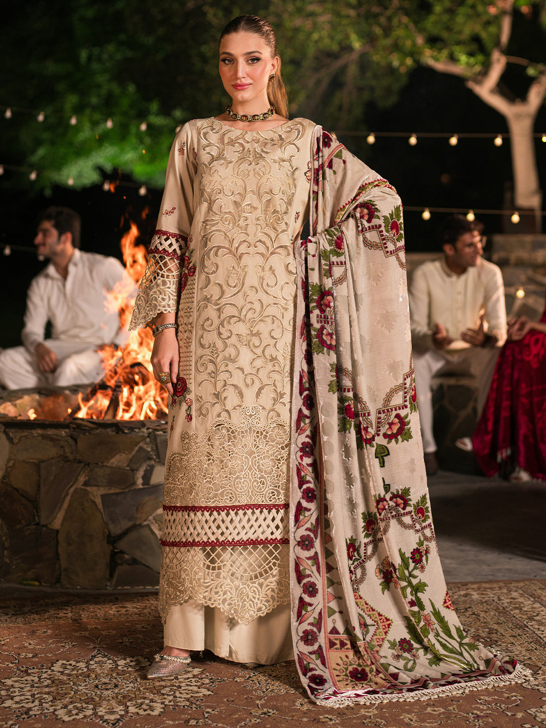 Mahnur | Nazakat Luxury Winter |  KIVA by Mahgul - Designer Dress - Type: Ladies Clothes - Available at Libayah - 100% Original