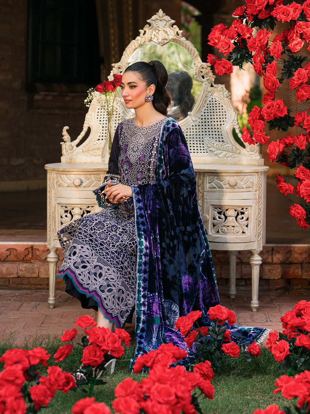 Mahnur | Nazakat Luxury Winter | MIRA by Mahnur - Designer Dress - Type: Ladies Clothes - Available at Libayah - 100% Original