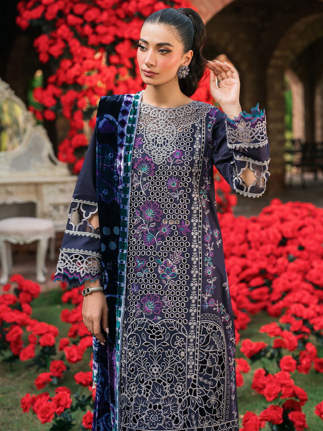 Mahnur | Nazakat Luxury Winter | MIRA by Mahnur - Designer Dress - Type: Ladies Clothes - Available at Libayah - 100% Original