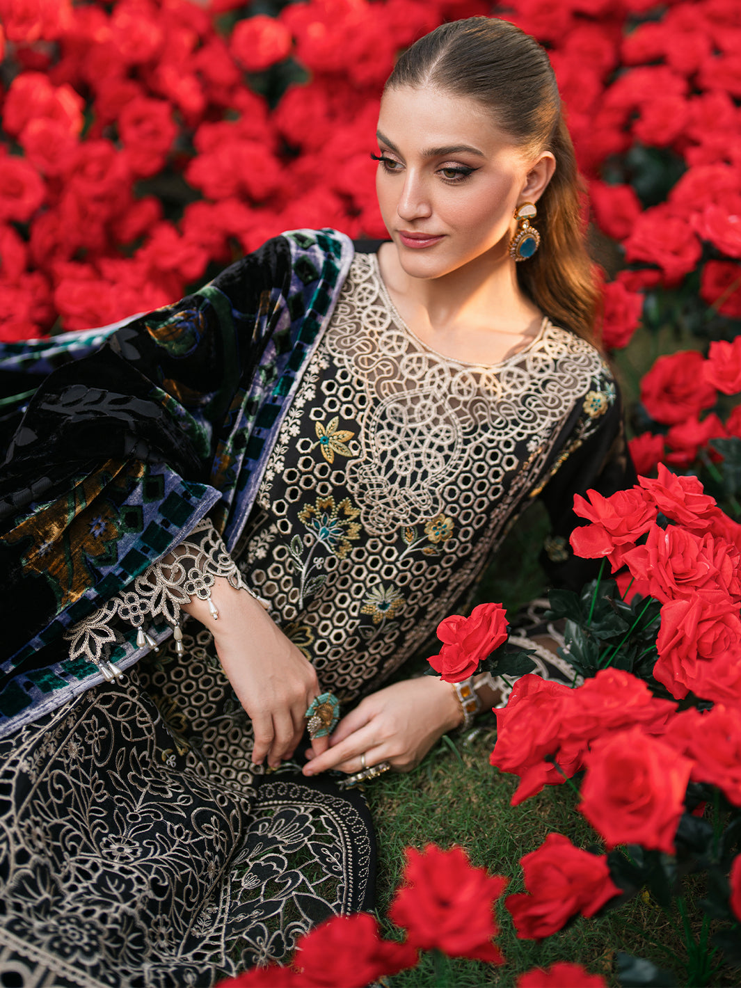 Mahnur | Nazakat Luxury Winter |  NYRA by Mahnur - Designer Dress - Type: Ladies Clothes - Available at Libayah - 100% Original