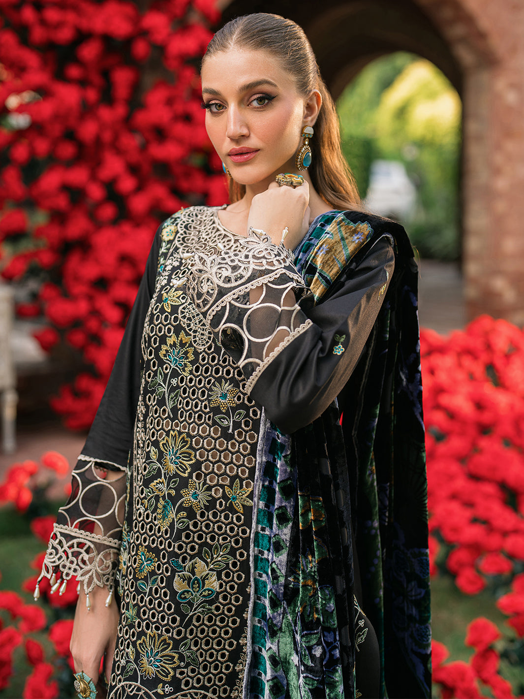 Mahnur | Nazakat Luxury Winter |  NYRA by Mahnur - Designer Dress - Type: Ladies Clothes - Available at Libayah - 100% Original