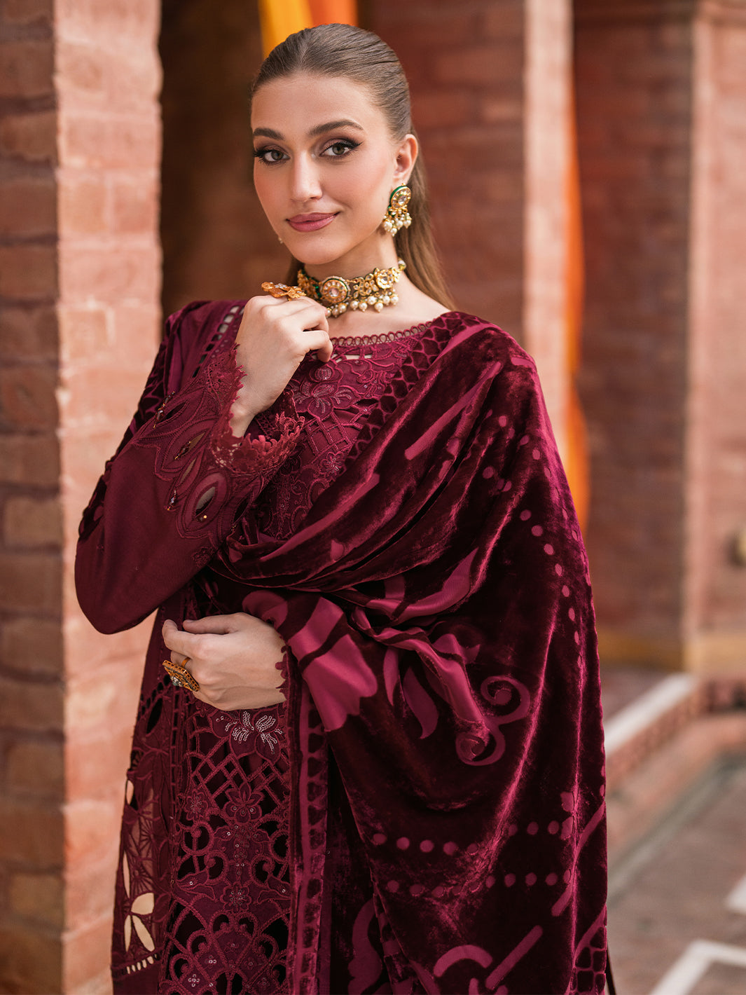 Mahnur | Nazakat Luxury Winter |  REINA by Mahnur - Designer Dress - Type: Ladies Clothes - Available at Libayah - 100% Original
