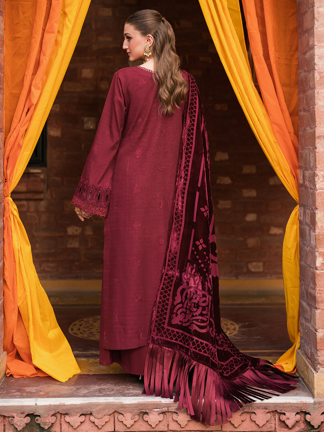Mahnur | Nazakat Luxury Winter |  REINA by Mahnur - Designer Dress - Type: Ladies Clothes - Available at Libayah - 100% Original