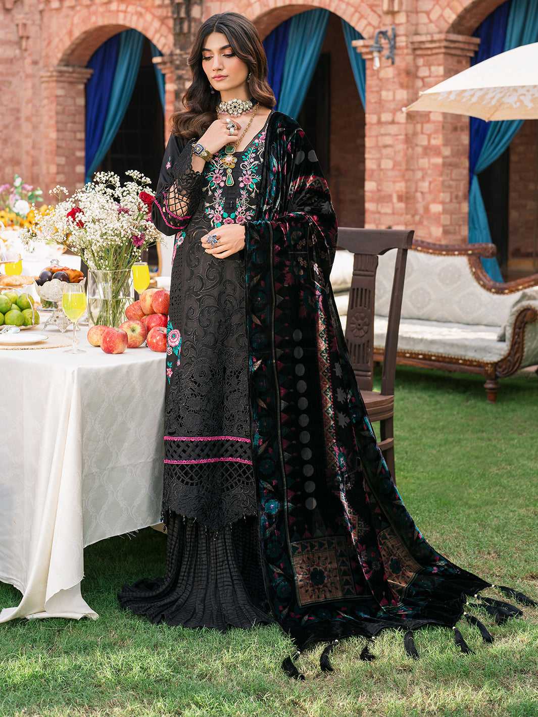 Mahnur | Nazakat Luxury Winter |  TALIA by Mahnur - Designer Dress - Type: Ladies Clothes - Available at Libayah - 100% Original