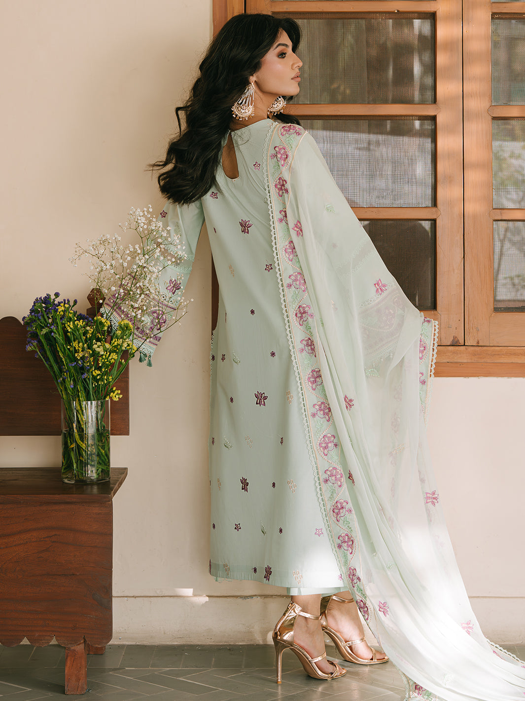 Mahnur | Shanaya Luxury Lawn 25 | Hooriya by Mahnur - Designer Dress - Type: Ladies Clothes - Available at Libayah - 100% Original