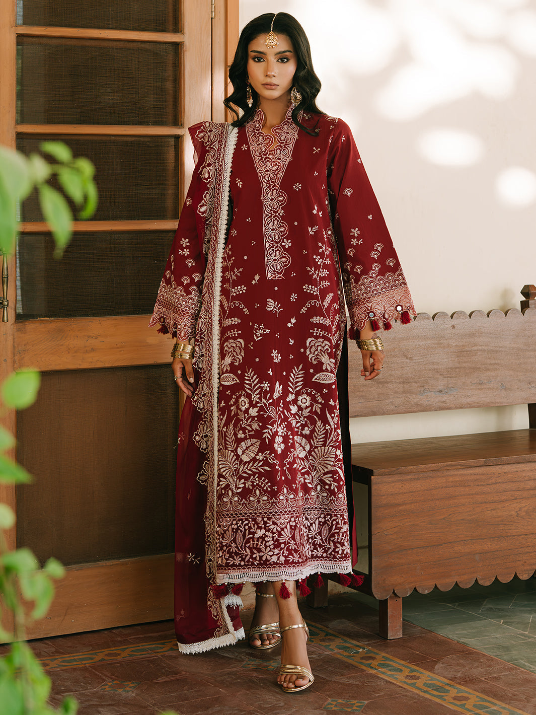 Mahnur | Shanaya Luxury Lawn 25 | Mehrosh by Mahnur - Designer Dress - Type: Ladies Clothes - Available at Libayah - 100% Original