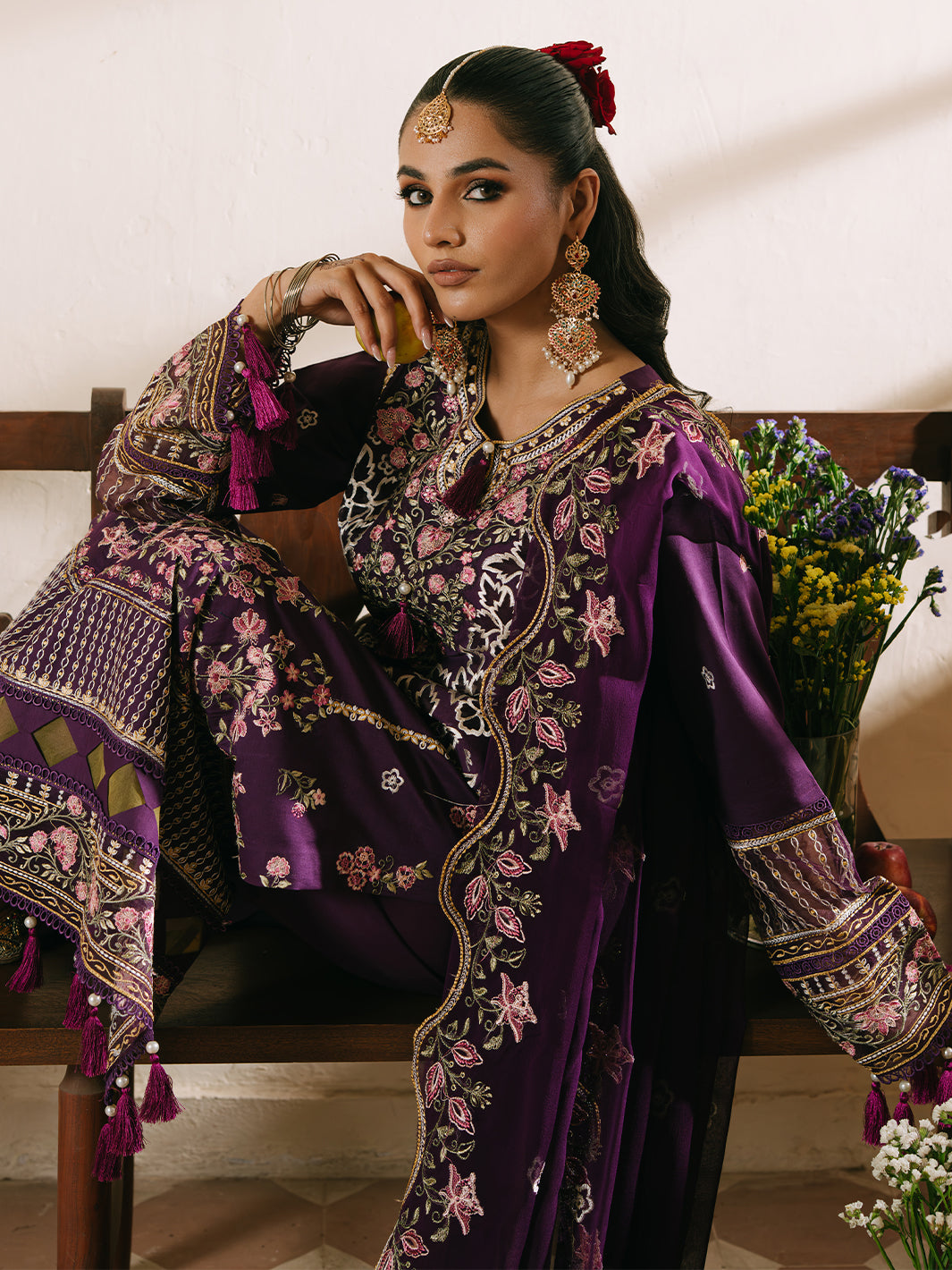 Mahnur | Shanaya Luxury Lawn 25 | Mehrunisa by Mahnur - Designer Dress - Type: Ladies Clothes - Available at Libayah - 100% Original